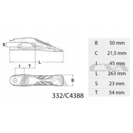 JCB 3CX 4CX Shark Excavator Bucket Bolt Center Tooth