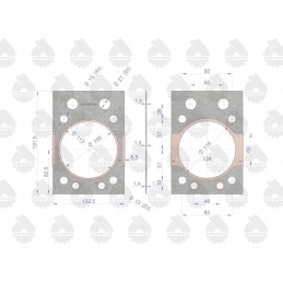The head gasket is copper-plated C 360 or Ursus
