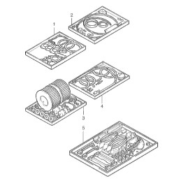 Hatz 1d41 1d42 1d50 set of body gaskets 01279803