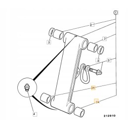 Link arm bushing jcb 3cx 4cx 809 00176