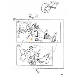 Cross 27x82 mm pump shaft jcb 3cx 4cx 914 10803