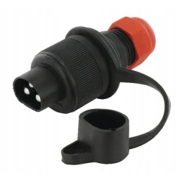 3-pin plug with protection