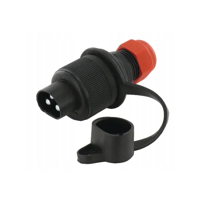 3-pin plug with protection