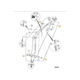 Pin seal 60mm jcb 3cx 4cx 813 00427