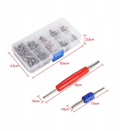 Refrigeration valve core tool kit