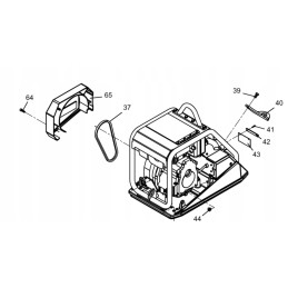 Wacker dpu6055 clutch cover 0124493