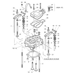 Hatz 1b30 1b40 head stud nut 50396600
