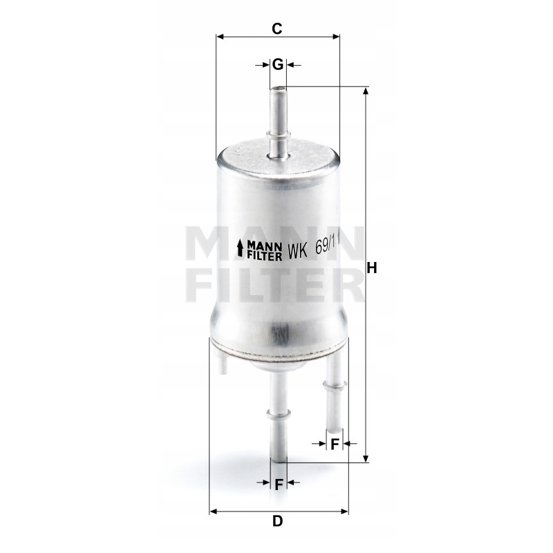 Fuel filter mann filter wk 69 1