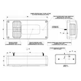 Rear lamp of the tow truck trailer 12 24v AC
