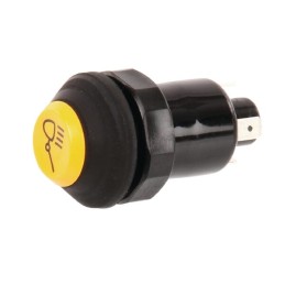 Push button switch for work lamps, round, yellow 11130200pn
