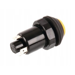 Push button switch for work lamps, round, yellow 11130200pn