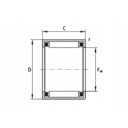 Hk50242rs needle roller bearing