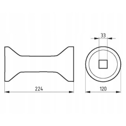 Spacer sleeve for disc harrow 1240030030
