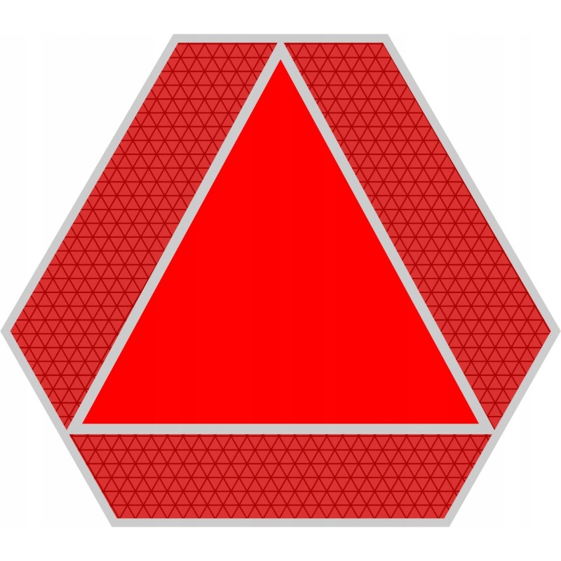 Slow speed warning triangle sticker 30cm 2