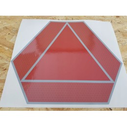 Slow speed warning triangle sticker 30cm 2