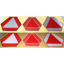 Slow speed warning triangle sticker 30cm 1