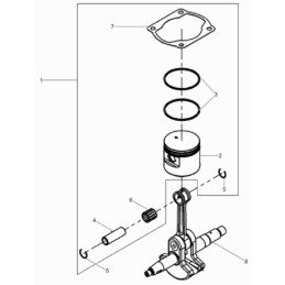Wacker bts635 pin needle bearing 0213685