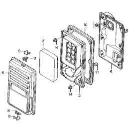 Honda gx filter cover latch 17236 899 000