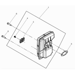 Wacker bts630 bts635 muffler gasket 0213602