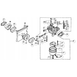 Honda gxv340 gxv390 carburetor gasket 16223 ze9 80