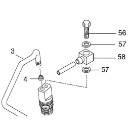 Hatz 1b20 1b30 injection overflow screw 50464500