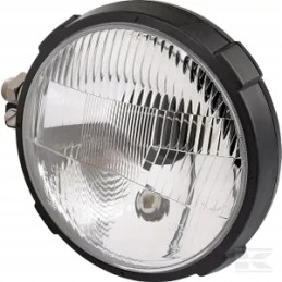 Plastic tractor headlight, left