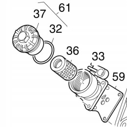 Hatz 1d41 1d81 filter cover gasket 50329200