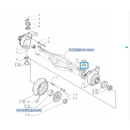 King pin bearing new holland case 87523063