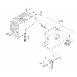 Hatz 1b20 1b30 muffler elbow screw 05177900