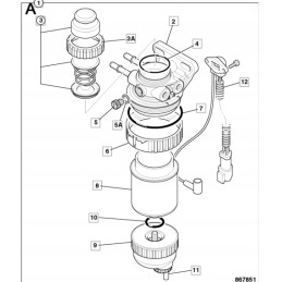Sediment glass engine JCB 3CX 4CX 32 925708