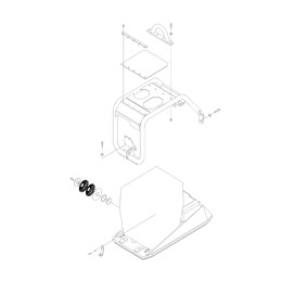 Wacker 0048374 clutch pressure spring dpu6055