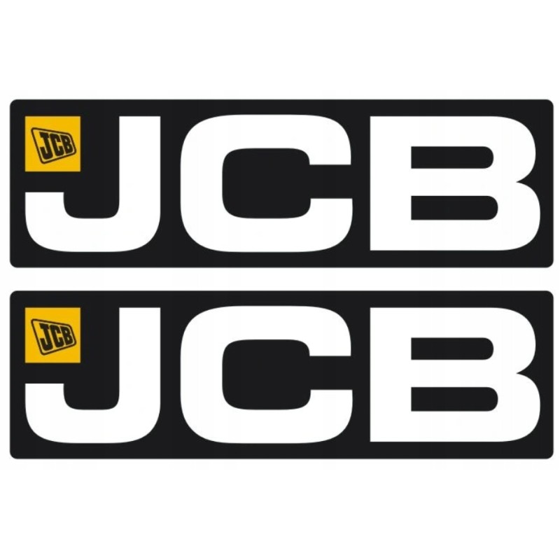 JCB excavator loader stickers 33cm