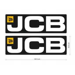 JCB excavator loader stickers 33cm