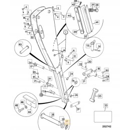 Bucket pin protection 45mm 3cx 4cx jcb