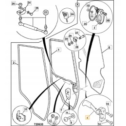 Left door lock jcb 3cx 4cx and others 826 11105 replace