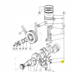 Connecting rod bolt nut for JCB backhoe loader