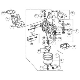 Honda gx240 gx270 carburetor gasket 16223 za0 800