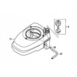 Honda gcv fuel filler cap 17620 zl8 023