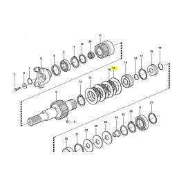 Clutch disc for a Volvo backhoe loader