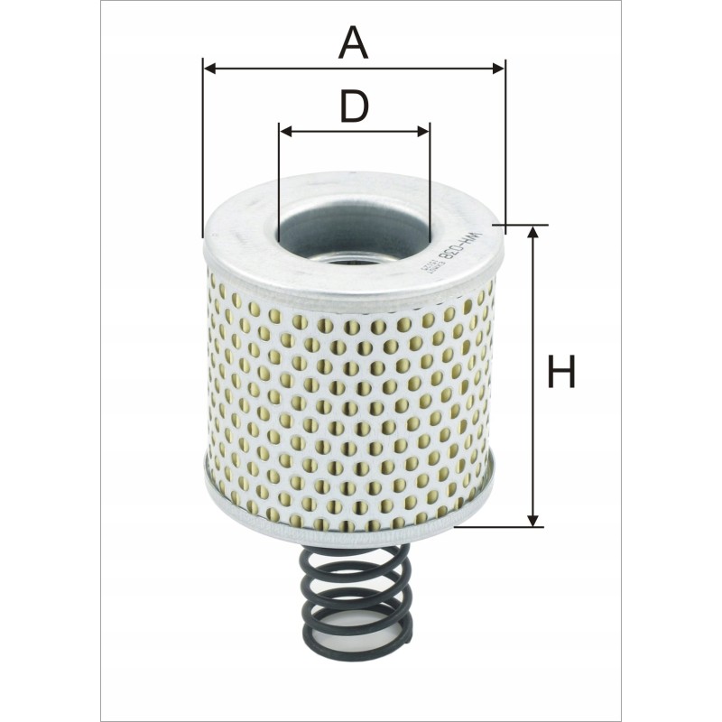 Exmot wh 038 hydraulic oil filter