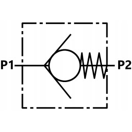 Hydraulic check valve vu 3 8 45l min