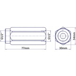 Linear hydraulic check valve 1 2 70l min