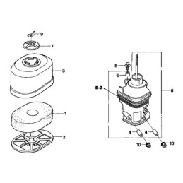 Honda gx240 gx270 air filter 17211 ze2 000