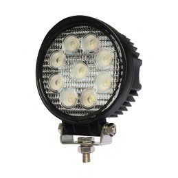 Halogen lamp, LED searchlight, 27 inch, round, 9 LEDs