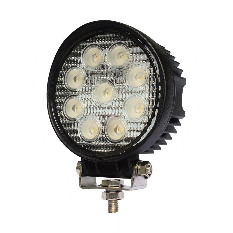 Halogen lamp, LED searchlight, 27 inch, round, 9 LEDs