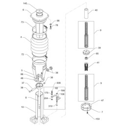 Wacker rammers bs foot screw m12x110 0012983
