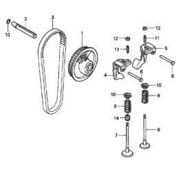 Honda gx100 intake valve lever 14431 z0d 010