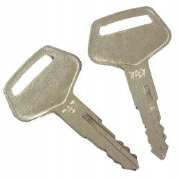 1x Komatsu 787 filler door ignition key