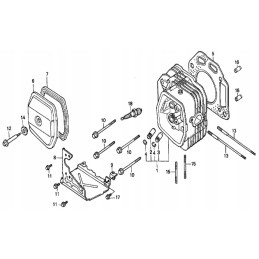 Honda gxv390 head gasket 12251 zf5 000