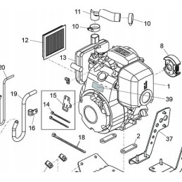 Honda gx100 filter cover tamper 17231 z0d v62